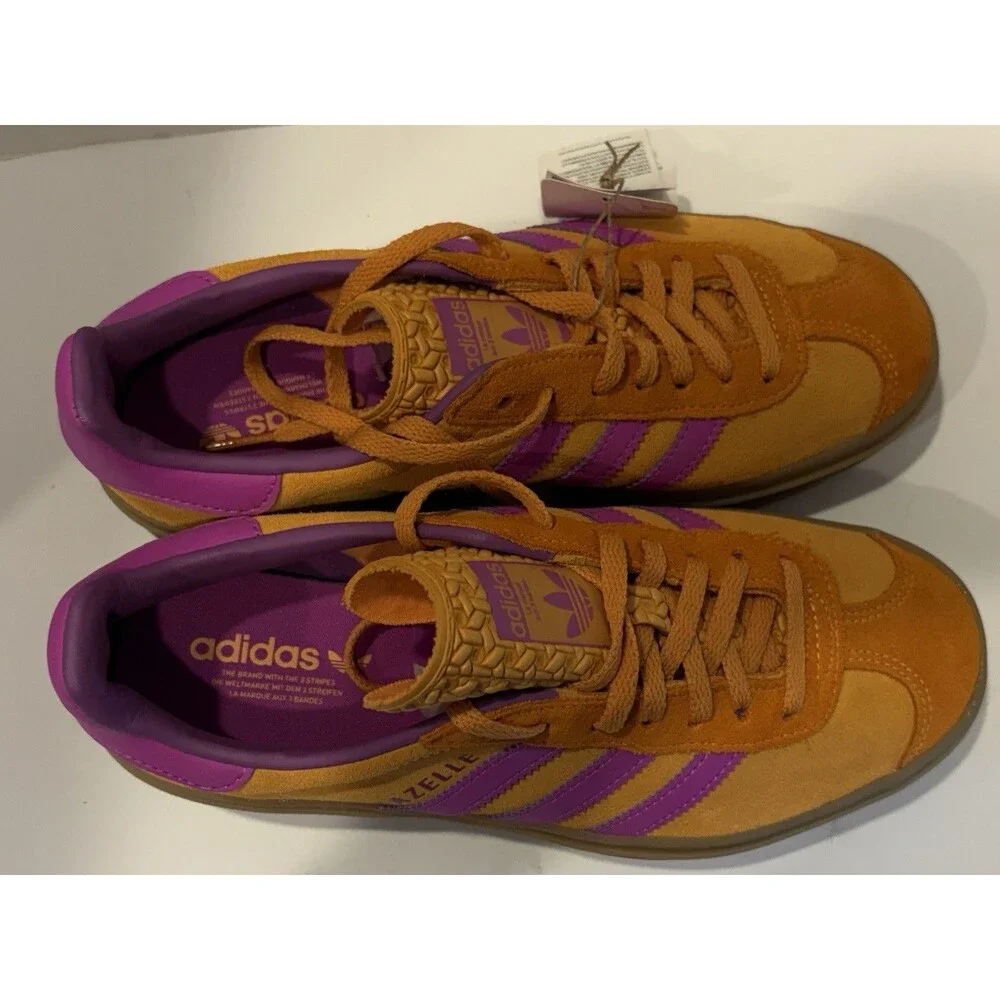 Size 6 - adidas Gazelle Bold Flash Orange Purple Burst W